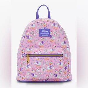 Loungefly Disney Daisy Duck Flower All Over Print Floral Pink Backpack